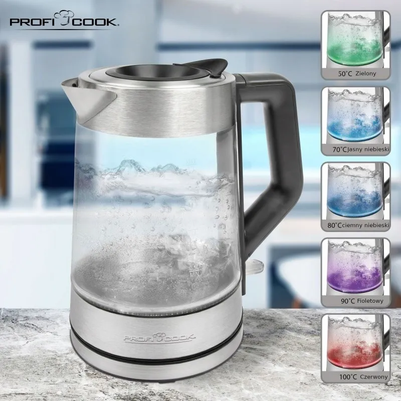 Електрочайник ProfiCook PC-WKS 1190 G: сучасний стиль та функціональність для дому